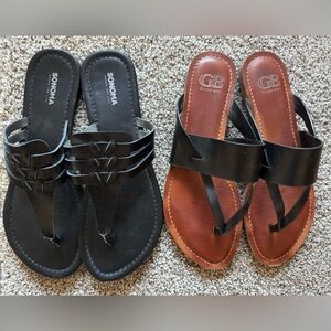 Gianni Bini Black and Brown Women's Sandals